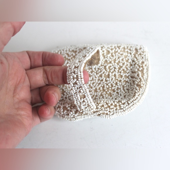 Vintage Beaded Coin Purse, Evening Victorian Style Bling Beads - Picture 3 of 8